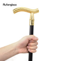 Bastón De Moda Con Patrón De Flor Dorada Decorativo Y Elegante Para Fiesta Punta De Goma Material De Acero Longitud 93cm - details 4