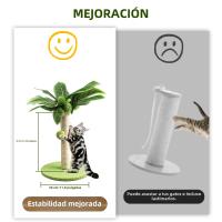 Juguete Interactivo Para Gatos Poste De Subida Duradero Con Pelota De Madera Y Tablero De Rasguño Para Divertir Y Ejercitar a Su Mascota - details 6