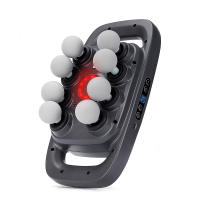 Masajeador De Cuerpo Con 8 Cabezales Fascia Gun Vibración De Alta Frecuencia Para Masaje De Espalda Y Cintura Masajeador De Cuello Y Hombros Material ABS - details 5