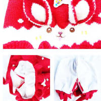 Nueva Gorra De Conejo Para Bebés Recién Nacidos Niños Y Niñas Con Orejas Protección Ocular Y Auditiva Invierno Suave Y Cálida Capa Beanie Para Bebés Y Niños Pequeños - details 5