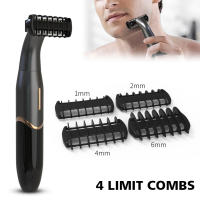 Afeitadora De Precisión Para Áreas Intimadas Y Rostro Recargable ABS Cuchilla Sensible Para Hombres Línea Bikini Vello Pubi Y Axilas - details 4
