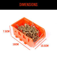 Caja De Herramientas De 8 Piezas Con Soporte De Pared Y Caja De Almacenamiento Plegable Para Partes De Tornillos Organizador De Suministros De Hardware Material ABS - details 1