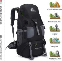 Mochipa de senderismo ultraligera E impermeable de 50 L, sin Marco, ideal para el Aire Libre, Escalada, acampada, montañismo y Pesca. - details 0