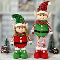 2pcs Muñecos De Enano Navideños Telescopio Para Colgar En La Puerta Decoraciones De Elfos Para Niños Regalos De Navidad - details 4