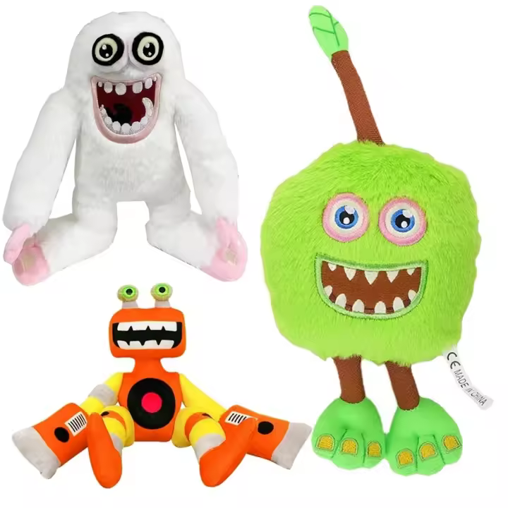 Peluche Kawaii De Juego De Cartón Wubbox Mi Cantante Monstruo Suave Muñeco De Peluche Para Niños Juguete De Caricatura Tema De TV Y Películas - 1