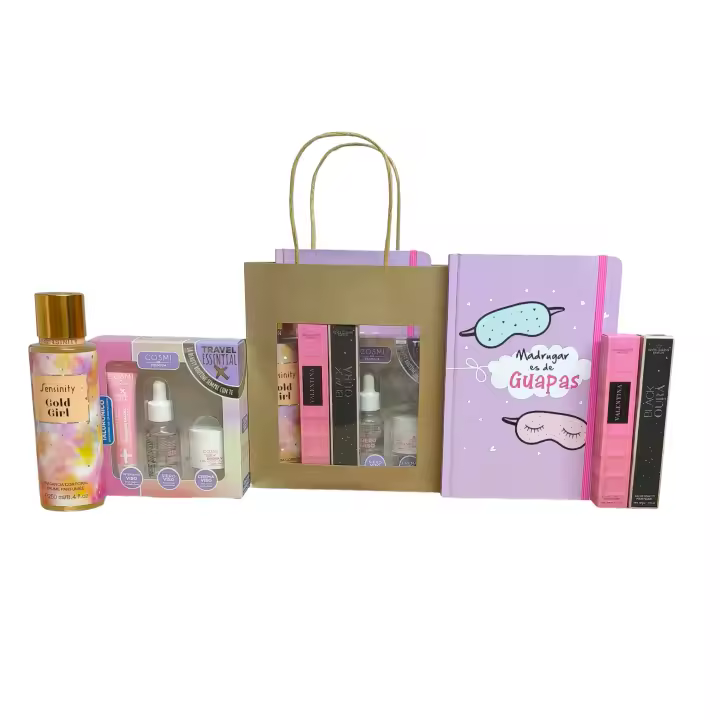 Lote de Cosmética con Fragancias y Cuidado Personal - Presentado en Bolsa con Ventana - Cosmi, Reyes Queen - 1