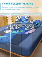 Sábana Ajustable Con Patrón De Stitch Cartoon Impreso Digitalmente Cobertor De Cama De Poliéster 100% Funda De Almohada No Incluida - details 4