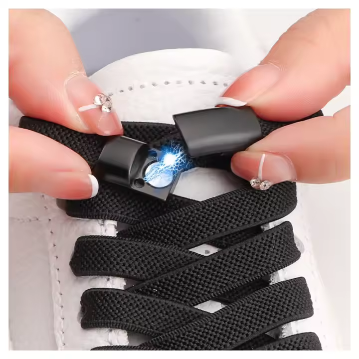 1 Pares De Cordones Sin Atar De Malla Precision Elásticos Para Zapatillas Universal Para Niños Y Adultos Cordones Lazos - 1