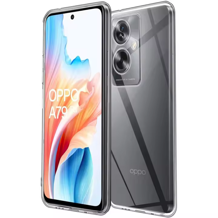Funda Oppo A79 (5G) / A2 (5G) Carcasa Gel TPU Silicona Transparente GTR + Protector Pantalla Cristal Templado Movilear - 1