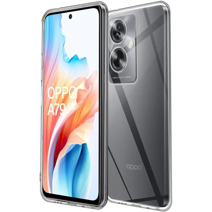 Funda Oppo A79 (5G) / A2 (5G) Carcasa Gel TPU Silicona Transparente GTR + Protector Pantalla Cristal Templado Movilear - 1