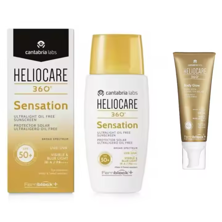 Heliocare 360º Sensation SPF50+ 50ml + Regalo Body glow 5ml - 1