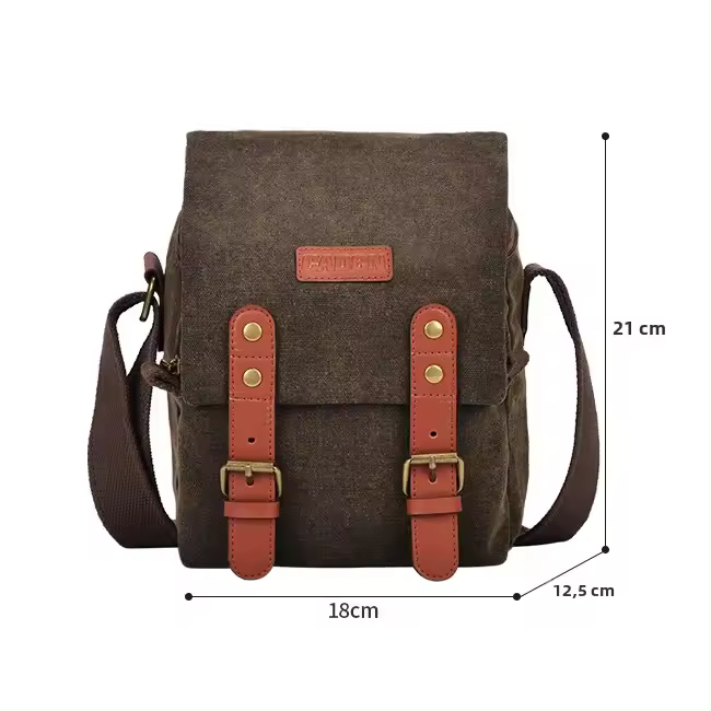 Bolsa De Hombre Para Cámara Cwatcun De Lona Resistant Al Agua Para Canon Nikon Sony Antichoque Para Lente De Fotografía - 1