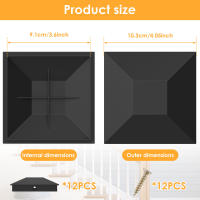 Cubiertas De Poste De Madera 12Pcs Resistente Al Calor Y Impermeable Para Proteger El Jardín Cubiertas De Pared De Jardín De Plástico Sólido - details 1