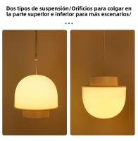 Lámpara De Noche LED Portátil Con Control Remoto Y Luz Dimmable Para Dormitorio Lámpara De Escritorio Para Lectura Y Decoración De Ambiente - details 9