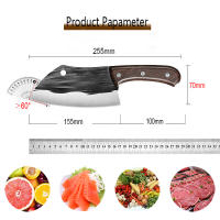 Cuchillo De Cocina Inoxidable Forzado Chefs Japoneses Ultra Afilado Para Carne Y Corte De Alimentos Cuchillo De Cocina Multifuncional - details 1