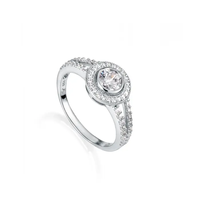 Viceroy - Anillo Colección Clasica Plata Ley 925ML Circonita Blanca - Talla 18 - 1