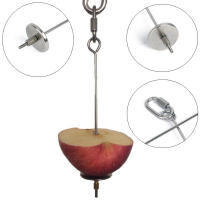 Nuevo Portador De Alimentos Para Pájaros Acero Inoxidable Juego De Juguetes Para Periquito Pequeño Soporte Para Frutas Y Verduras En Jaula De Animales Domésticos - details 2