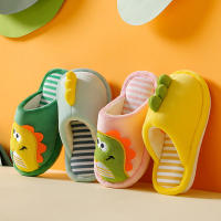 Zapatillas De Peluche De Dinosaurio Para Niños Y Niñas Cómodas Y Cálidas Para Otoño E Invierno Diseño De Princesa Unisex Para Uso Interior En Habitación - details 1