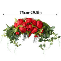 Arco De Flores Artificiales De Paeonia Para Boda Decoración De Casa Y Mesa Falsas Flores Simulación De Signo Welcome Para Eventos Y Celebraciones - details 5