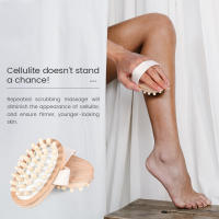 Cepillo De Masaje Para El Cuerpo Anti Celulitis De Madera Con Almohadilla De Masaje Españo Para El Cabello Y Escalpelo Eliminador De Piel Muerta Herramienta De Spa Essencial - details 5