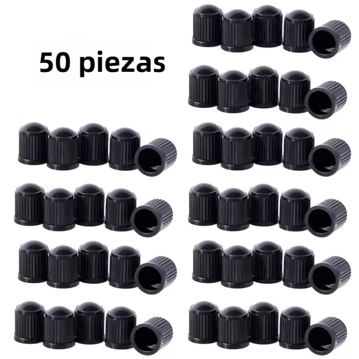 50Pcs Cubiertas De Válvula De Neumático Para Coche Y Motocicleta Universal Plástico Accesorios De Auto 125x95mm Anti-polvo - 1