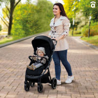 Asalvo Silla de Paseo Kibu - Carrito de Bebé Ligero con Plegado Automático, Reclinable, Capota UPF50+, Compacta y Fácil de Transportar - details 0