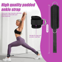 Cuff De Ankle Para Máquinas De Cable Con Correa Mejorada Para Glúteos Y Pecho En Gimnasio Soporte Ajustable Con Anillo D Para Kickbacks Material De Neopreno Para Deportes - details 0