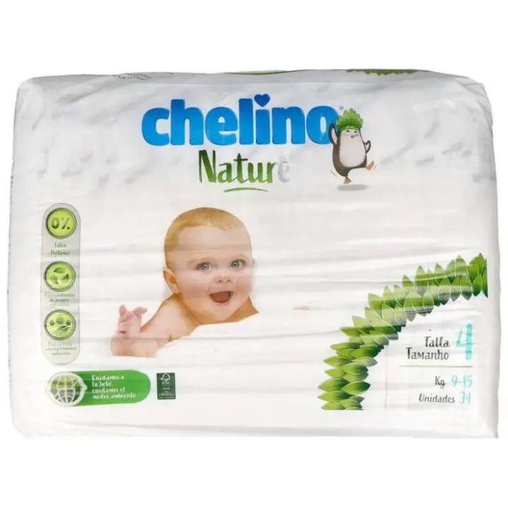 Chelino Nature Pañales Talla 4, 34 Unidades - 1