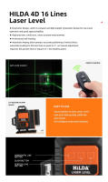 HILDA Láser Verde 4D 16H - Autonivelante IP54 con Batería, 360° 65ft/200ft para Construcción/Decoración y Receptor LR-6RG - details 0