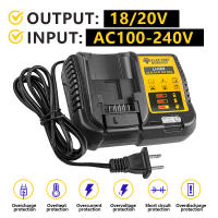 Cargador De Batería Eléctrico Goddess Para Herramientas Originales DeWalt 10.8V 14.4V 20V Con Pantalla LED Accesorio De Carga - details 7