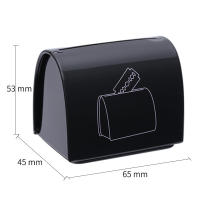 Estuche De Almacenamiento Seguro Para Cuchillas De Afeitar Metálico Uso Masculino Tamaño 6.3*4.5*5.3CM Para Cuidado Personal - details 1