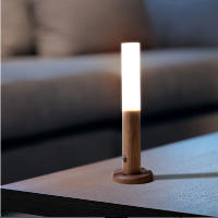 Lámpara De Pared De Madera Con Sensor De Movimiento PIR Y Luz Nocturna LED Recargable Para Armario De Cocina Y Libros Fuente De Alimentación AC - details 8