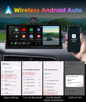 Cámara De Coche JMCQ 10.26" 4K Con Wireless Carplay Y Android Auto Lente Giratoria DVR De Doble Lente Grabadora De Video AI Con Visor Rearm Mirador - details 8