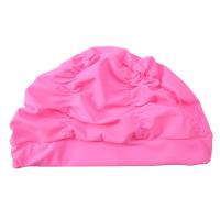 1Pc Gorra De Natación Elástica De Nylon Color Sólido Con Pliegues Protección De Pelo Largo Accesorios Deportivos Para Piscina - details 11