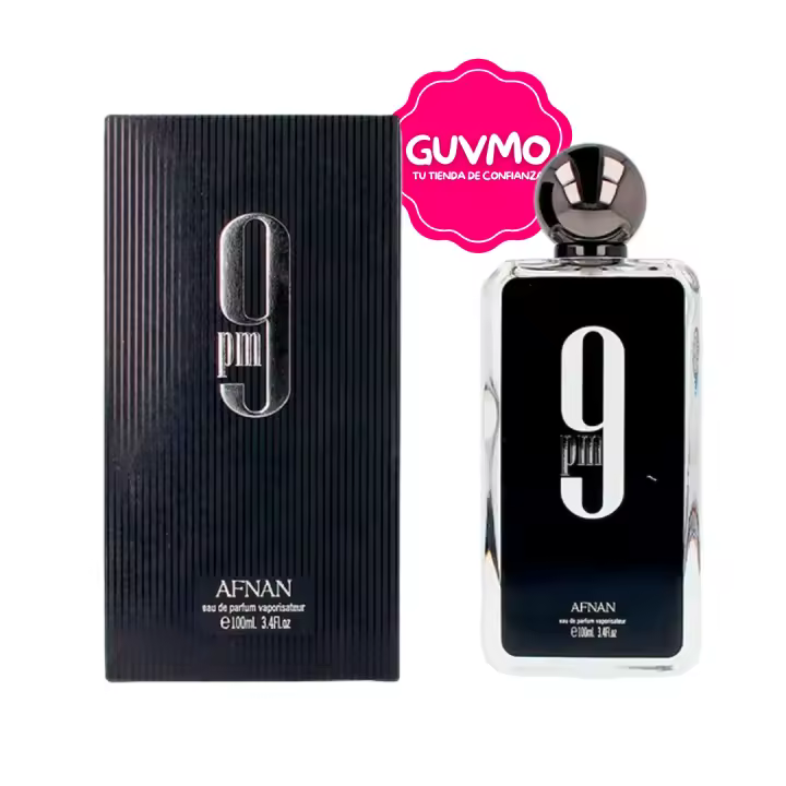 Afnan 9 PM Eau de Parfum 100 ml – Perfume Masculino Oriental Vainilla con Notas de Manzana, Canela y Vainilla - 1