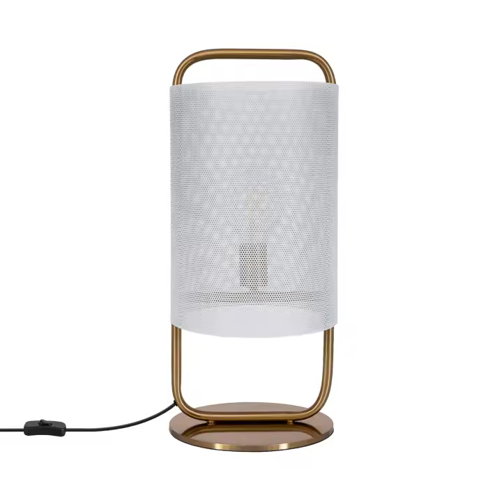 Ledkia Lámpara de Mesa de Metal Ansa Dorado - 1