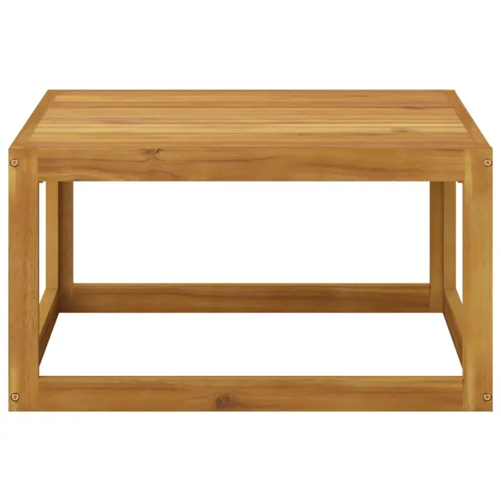 vidaXL Mesa de centro de madera maciza de acacia 68x68x29 cm Conjunto Terraza Muebles Jardín Exterior Juego de Muebles de jardín Mueble Jardín Exterior Muebles de Salon Exterior - 1