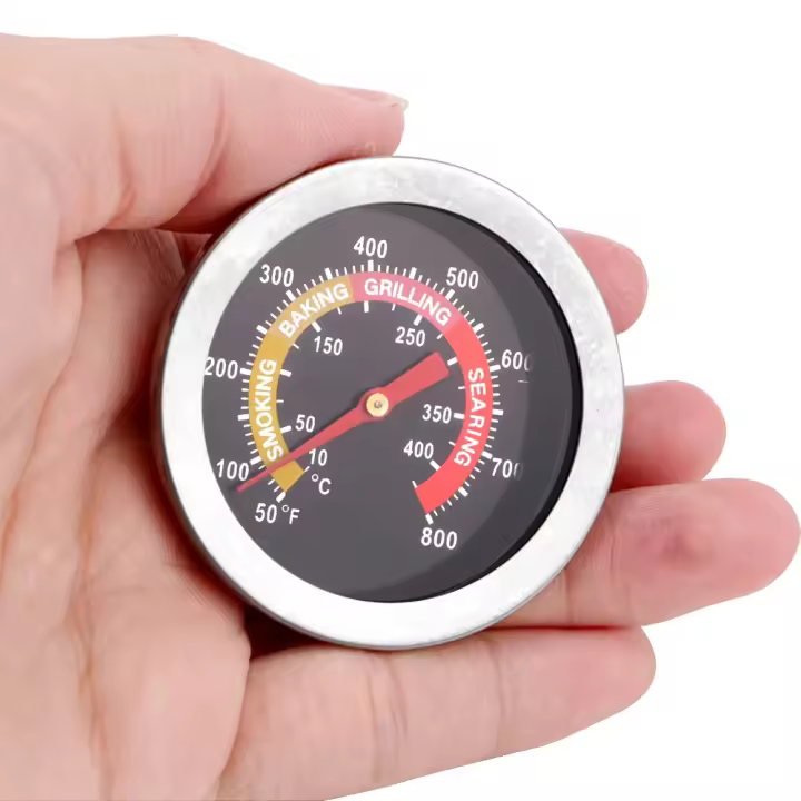 Termómetro De Horno Instantáneo Para Cocina Y Hornear En Casa Escala 0-400℃ Termómetro De BBQ Para Asador Y Parrilla - 1