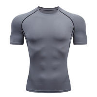 Camiseta De Compresión Para Hombre Fitness Running Deporte Acuático Secado Rápido Camiseta Deportiva Casual Manga Corta Primavera Verano - details 16