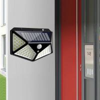 Lámpara Solar Exterior Inteligente De 100 LEDs Impermeable Para Iluminación De Jardín Y Calle Puerta De Hierro Moderna - details 4