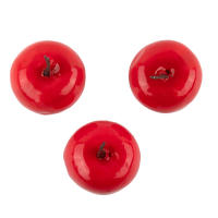 20Pcs Frutas Artificiales Manzanas Rojas De Plástico Simulación Real Para Cocina Fiesta Decoración De Interiores Tamaño 3.5x3cm - details 4