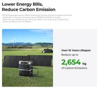 OUKITEL BP2000 Estación de Energía Portátil, 2048Wh/640000mAh Generador Solar con Batería LiFePO4, Salida CA 2200W, UPS 2000W, 5 Formas de Carga, Compatible con Expansión de Hasta 7 Paquetes de Baterías, Adecuado para Uso en Exteriores - details 3