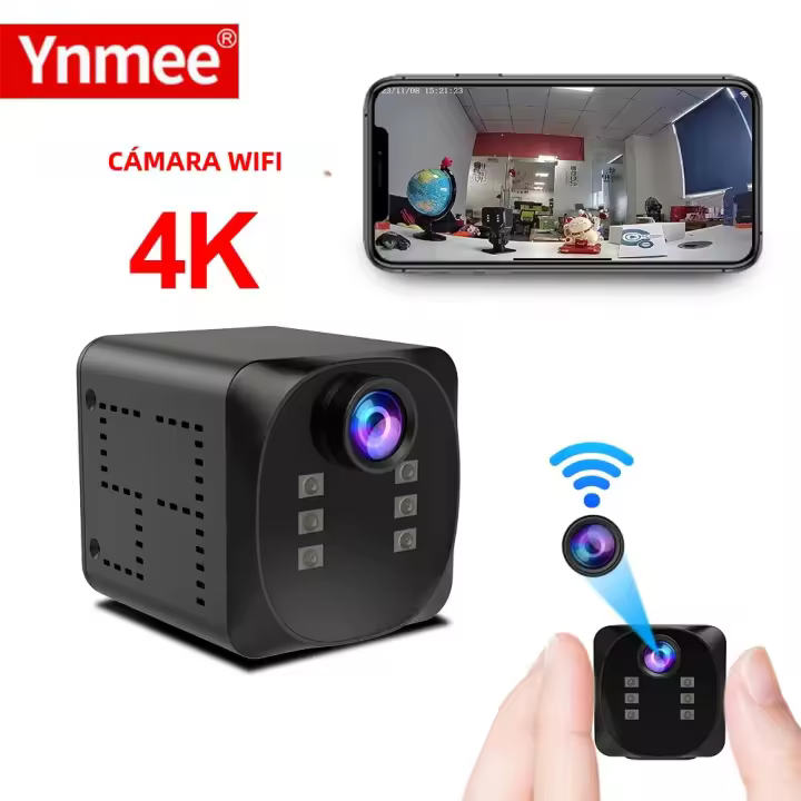 Cámara Mini WiFi 4K Smart Wireless HD Con Detección De Movimiento Vlog Espía Visión Nocturna IP Webcamera 1080P Small Cam - 1