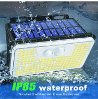 2 Packs De Luces Solares Con Sensor De Movimiento IP65 Impermeables 197 LEDs Para Exteriores 3 Modos Luz Solar Para Pasos Jardín Valla - details 5