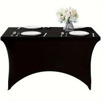 Mantel De Spandex 1pc Adecuado Para Fiestas Banquetes Bodas Y Eventos Muebles De Patio Al Aire Libre Tamaños 4ft/6ft/8ft - details 7