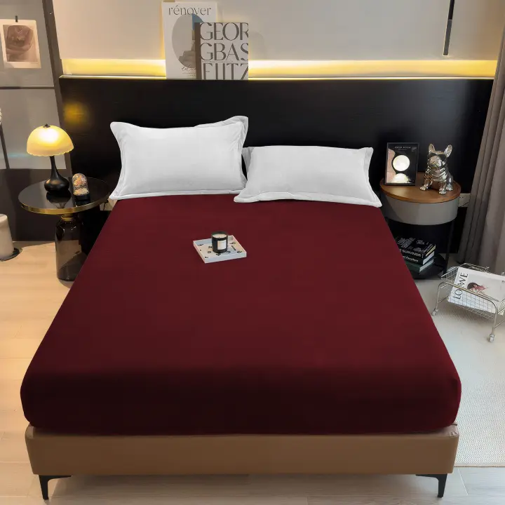 NQT Sábanas Bajeras Térmica de Coralina 90/135/150/180 cm x 200+30cm Ajustable- Bajera Pólar Felpa, Súper Suave y Acogedora Azul Beige Gris Negro Rojo Rosa - 1