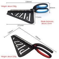 Tijeras De Pizza Multiusos En Acero Inoxidable Con Espátula Desmontable Herramienta De Corte Y Hornear Para La Cocina - details 1