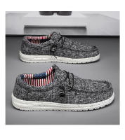 Zapatos Casuales Para Hombre Transpirables Ligeros Mocasines De Lona Cómodos Con Moneda Suave Para Conducir Barco - details 11