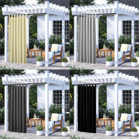 Cortina Térmica Impermeable Para Exterior 1PC Bloqueo De Sol Para Patio Porche Pergola Cabana Decoración Clásica Estilo Sólido - details 10