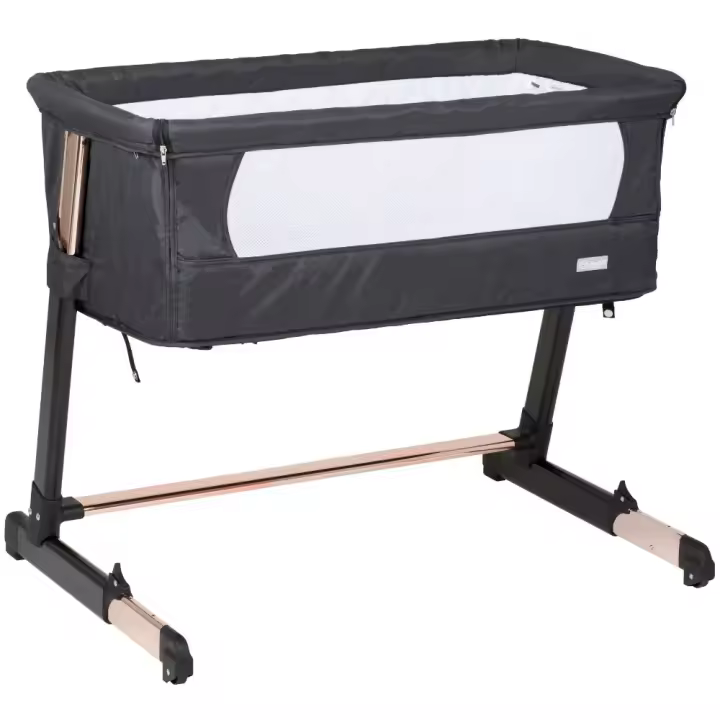 Berço Co-Sleep babyGO Together Gold Black - 1